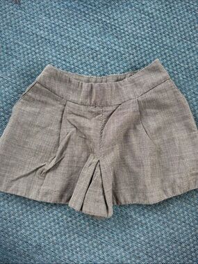 Free People Gray Pleated Skort